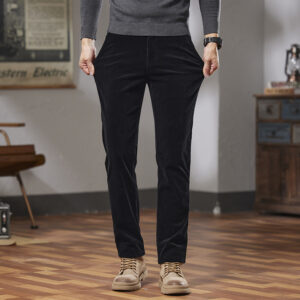 Slim Fit Straight Outerwear All-matching Warm Trousers