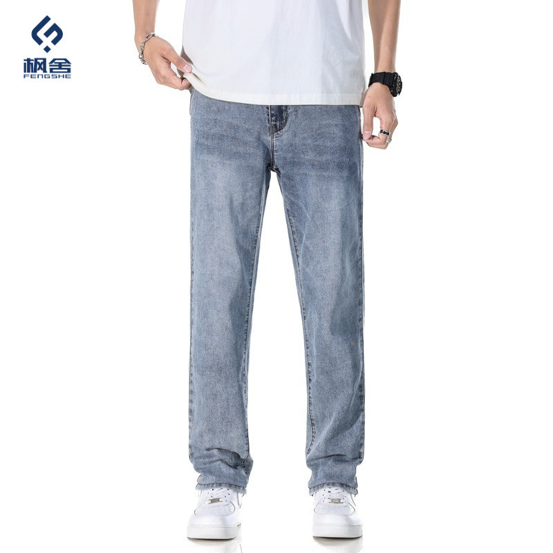 Thin Loose Light Business Straight Jeans - Image 2