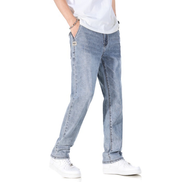 Thin Loose Light Business Straight Jeans - Image 6