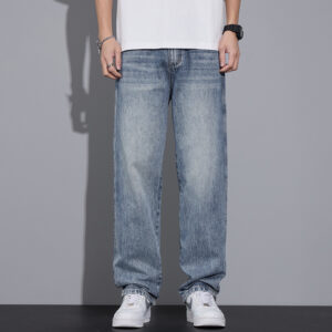 High-end Men's Loose Casual Anti-wrinkle Comfortable Straight Jeans