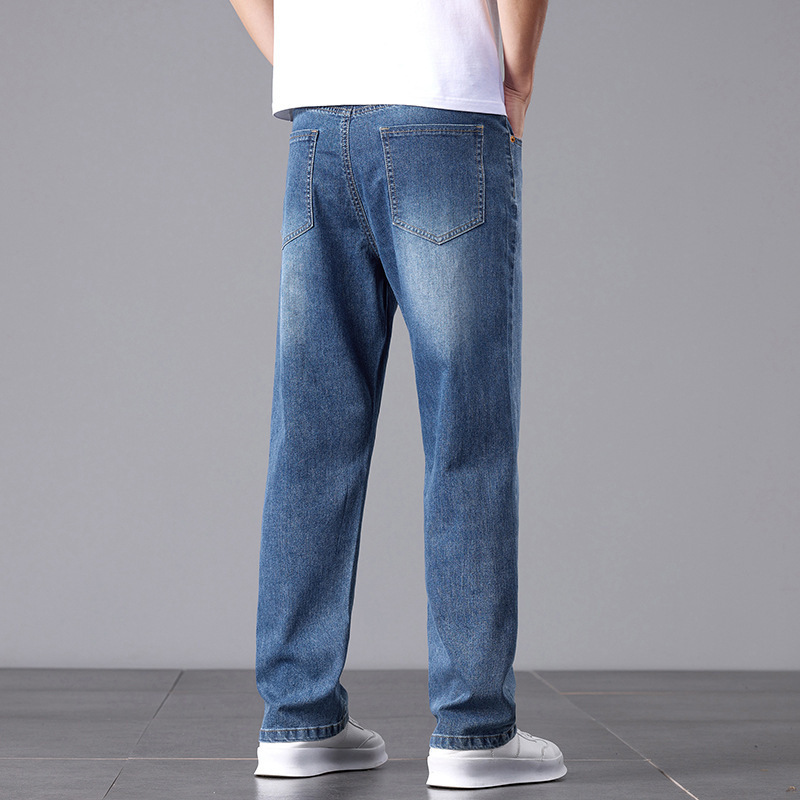 Summer Commute Jeans Men's High Sense Business Straight - Image 4