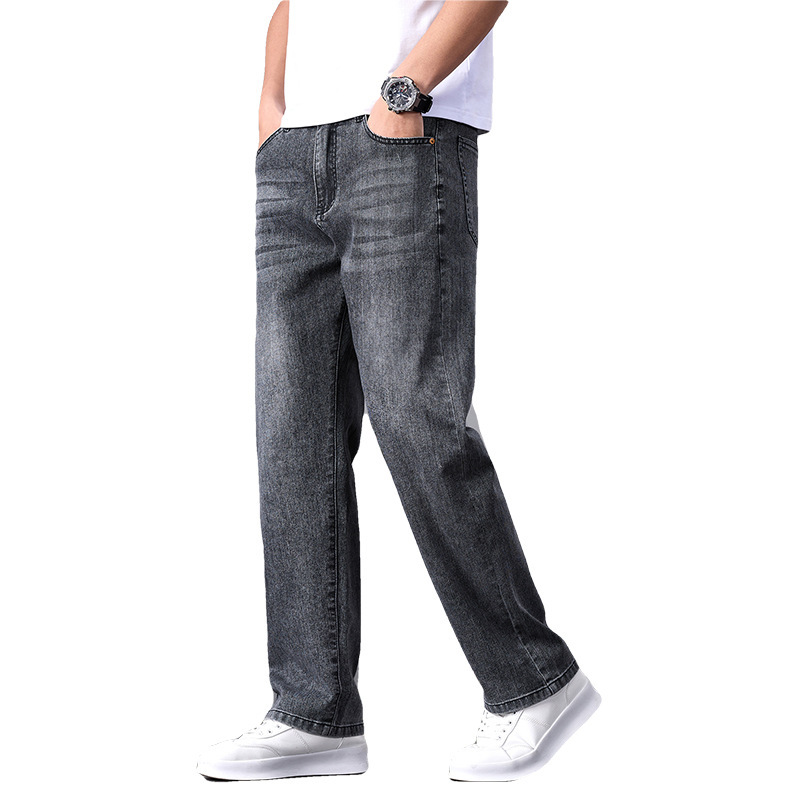 Summer Commute Jeans Men's High Sense Business Straight - Image 5