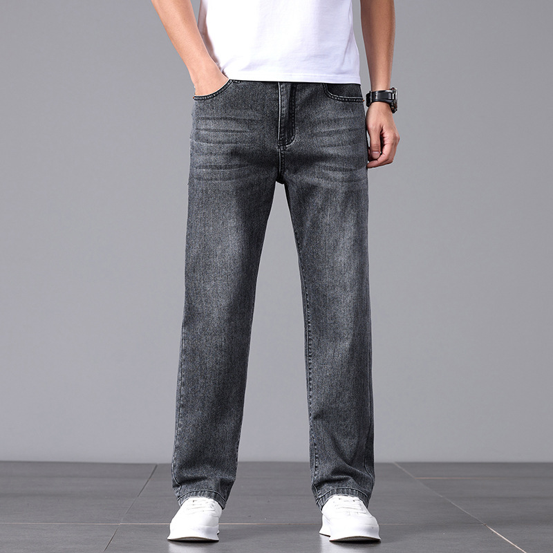 Summer Commute Jeans Men's High Sense Business Straight - Image 7