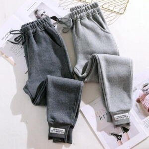 Loose Leg Binding Women's Wool Pants