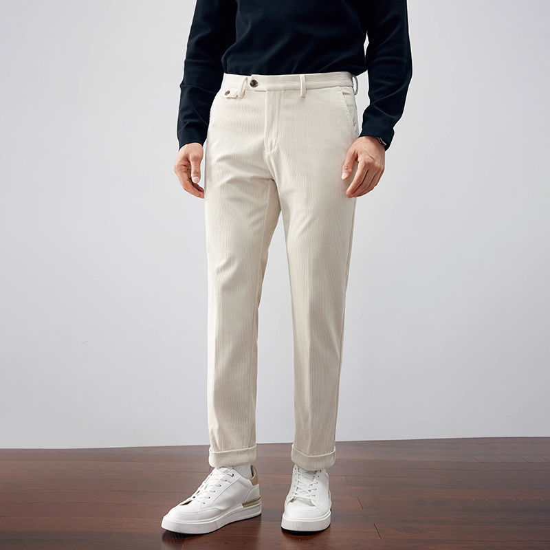 Corduroy Versatile Business Straight Loose Fashionable Pants - Image 3