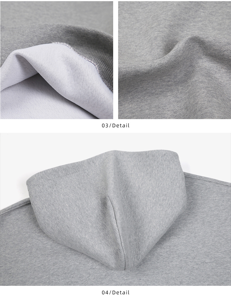 Autumn Grey Sweater Men's Hood - Image 2