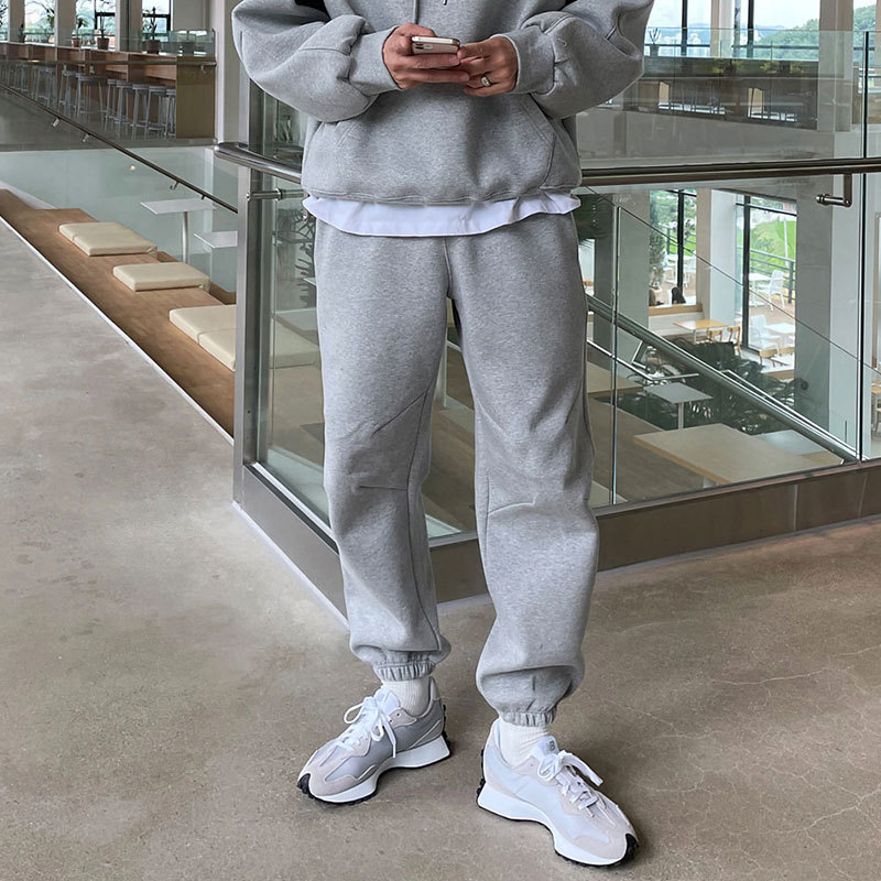 Autumn Grey Sweater Men's Hood - Image 6