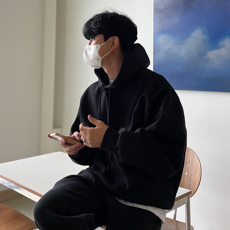 Autumn Grey Sweater Men's Hood - Image 8