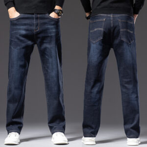 High Elastic Men's Straight Loose Spring And Autumn Jeans