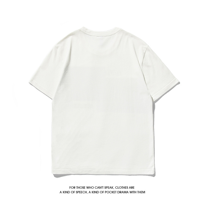 Summer Japanese T-Shirt Men's Short Sleeve Pure Cotton T-Shirt Men's Casual Half Sleeve Tide T-Shirt - Image 2