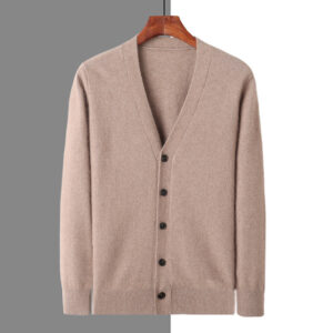 Men's V-neck Button Cardigan Knitted Long Sleeve