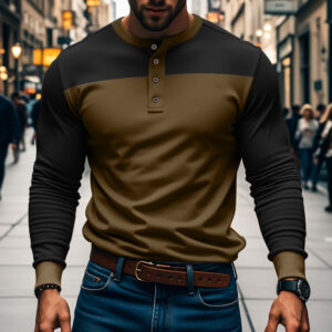 American Slim Fit Commute Henley Shirt