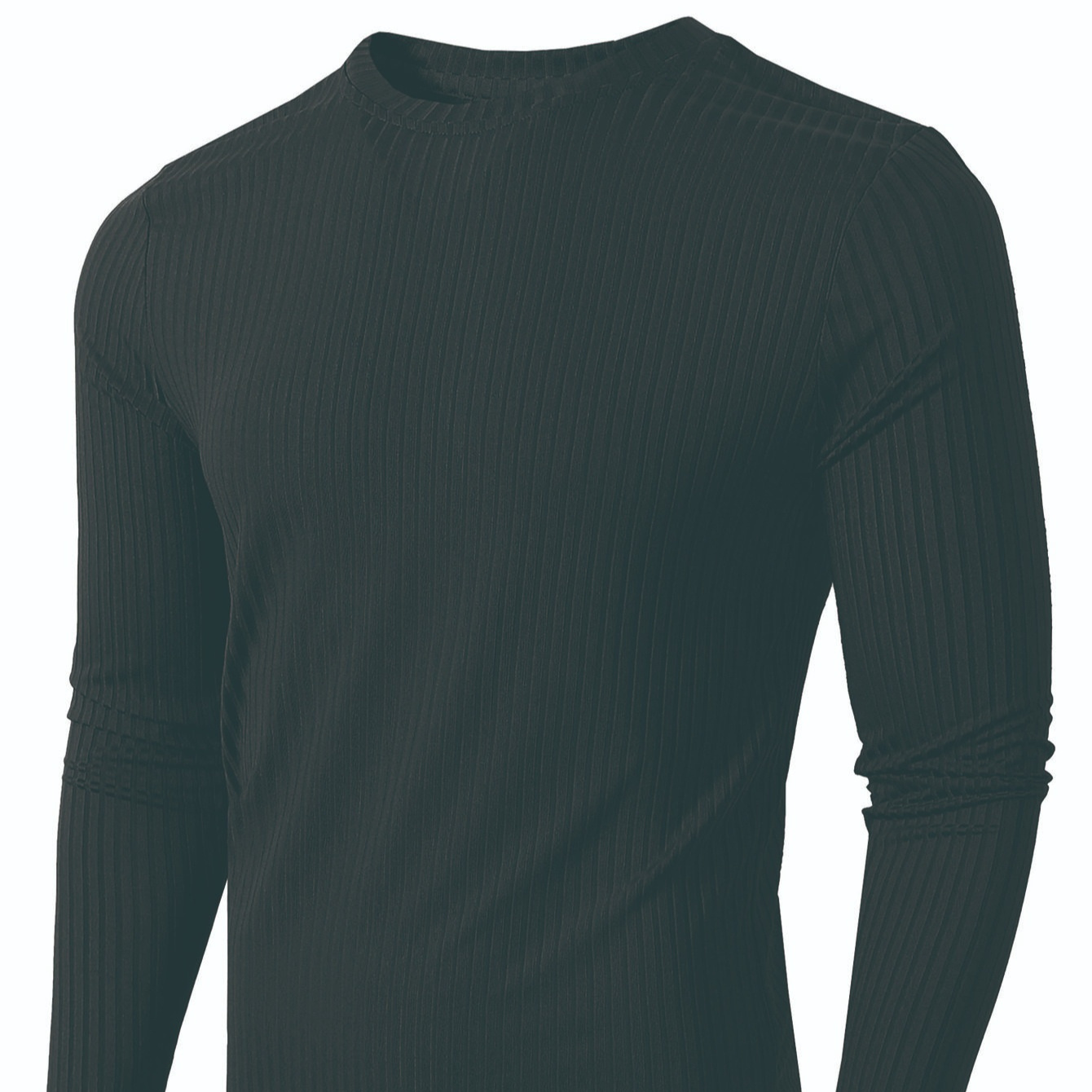Striped Fabric Men's High Elastic Breathability Long Sleeve - Image 3