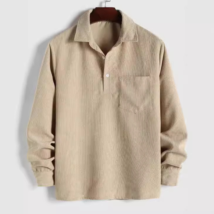 Men's Long-sleeved Shirt Craft Flocking