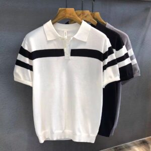 Polo Shirt Lapel Short-sleeved Sweater