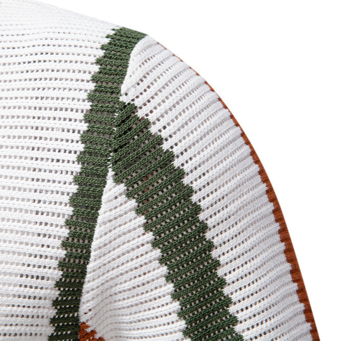 Breathable Hollow Men's Short-sleeved Polo Shirt Sweater - Image 5