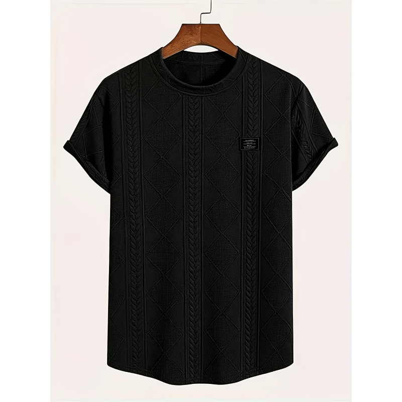 Geometric Embroidery Casual Short Sleeve - Image 5