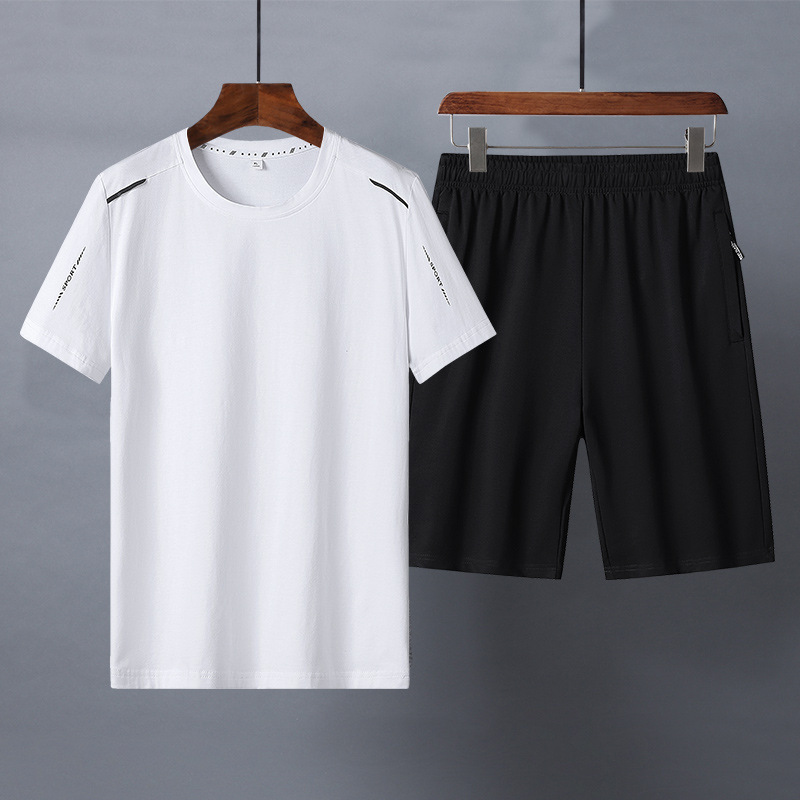 Cotton Short-sleeved T-shirt Trousers Casual Suit