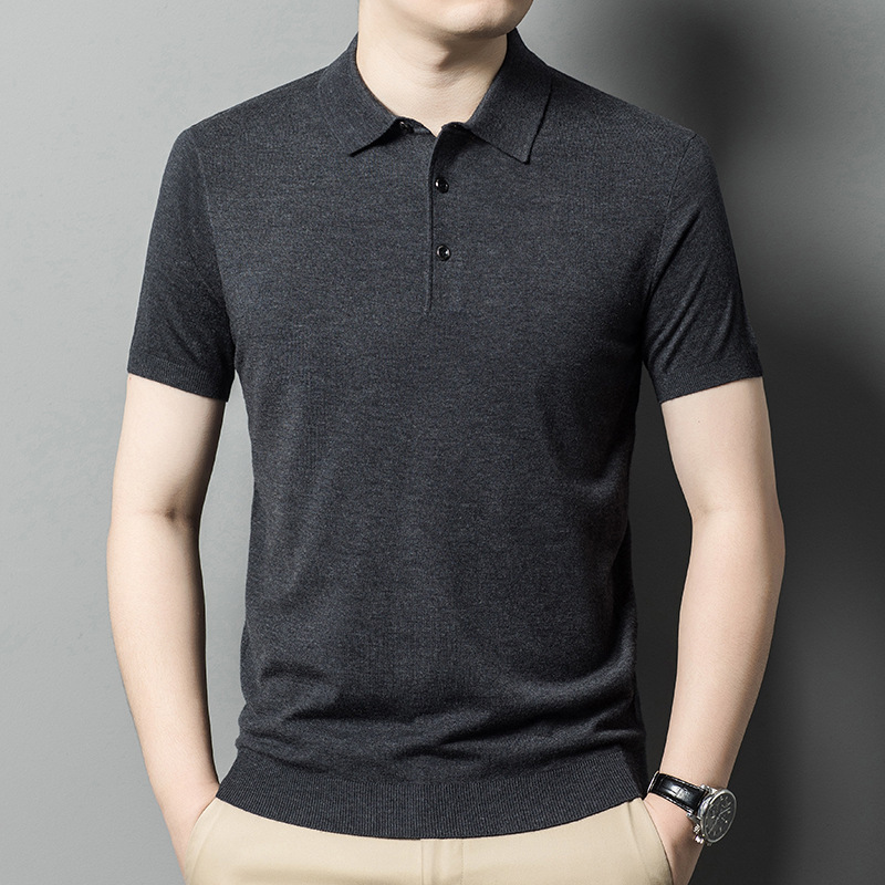 Men's Knitwear Casual Short Sleeve T-shirt