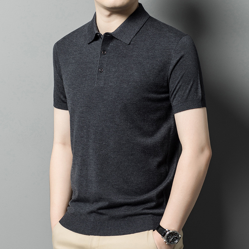 Men's Knitwear Casual Short Sleeve T-shirt - Image 7