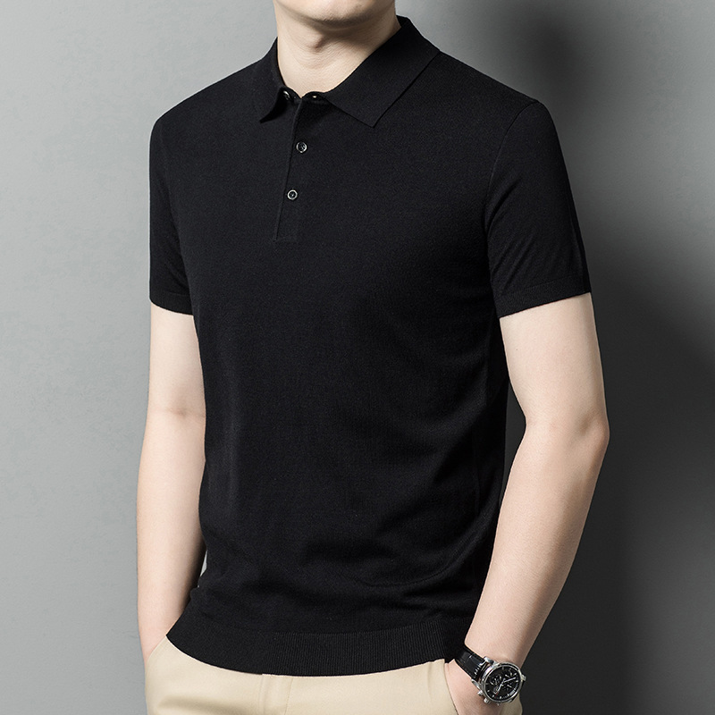 Men's Knitwear Casual Short Sleeve T-shirt - Image 8