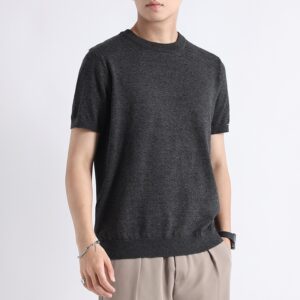 High-end T-shirt Short-sleeved Sweater Light Luxury High-end Sense