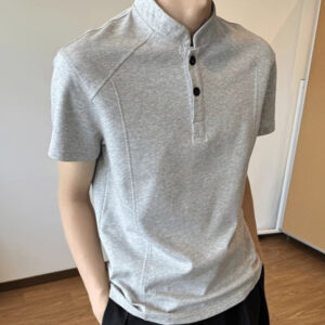 Shoulder Structure Patchwork Short-sleeved T-shirt