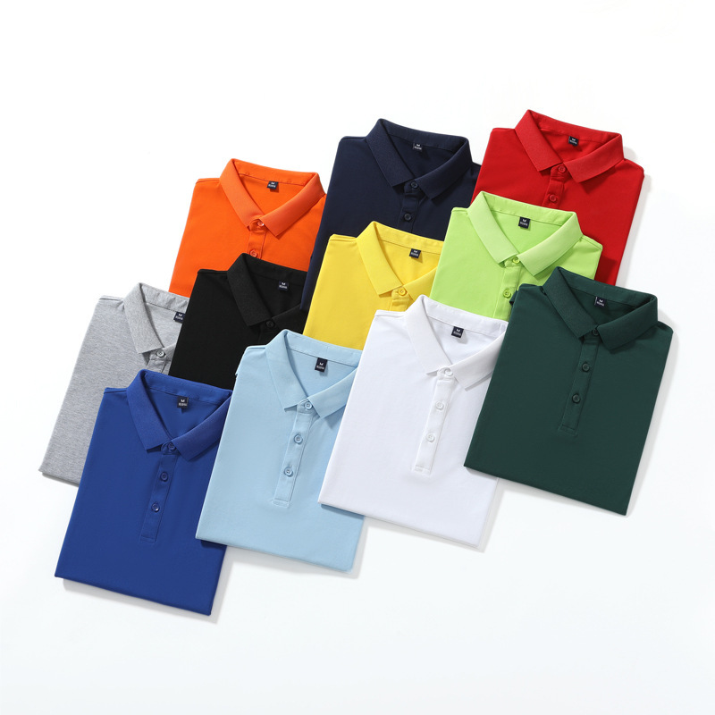 Mercerized Cotton Polo Embroidered Summer T-shirt - Image 2