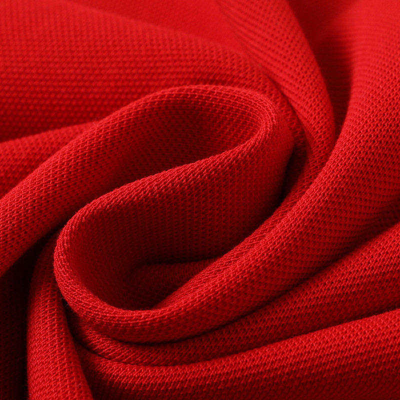 Mercerized Cotton Polo Embroidered Summer T-shirt - Image 4