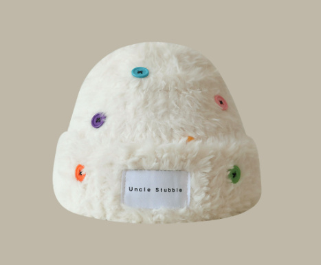 All-match Face Slimming Bucket Hat Warm Knitted Hat Beret - Image 5