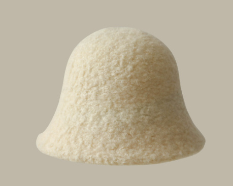 All-match Face Slimming Bucket Hat Warm Knitted Hat Beret - Image 7
