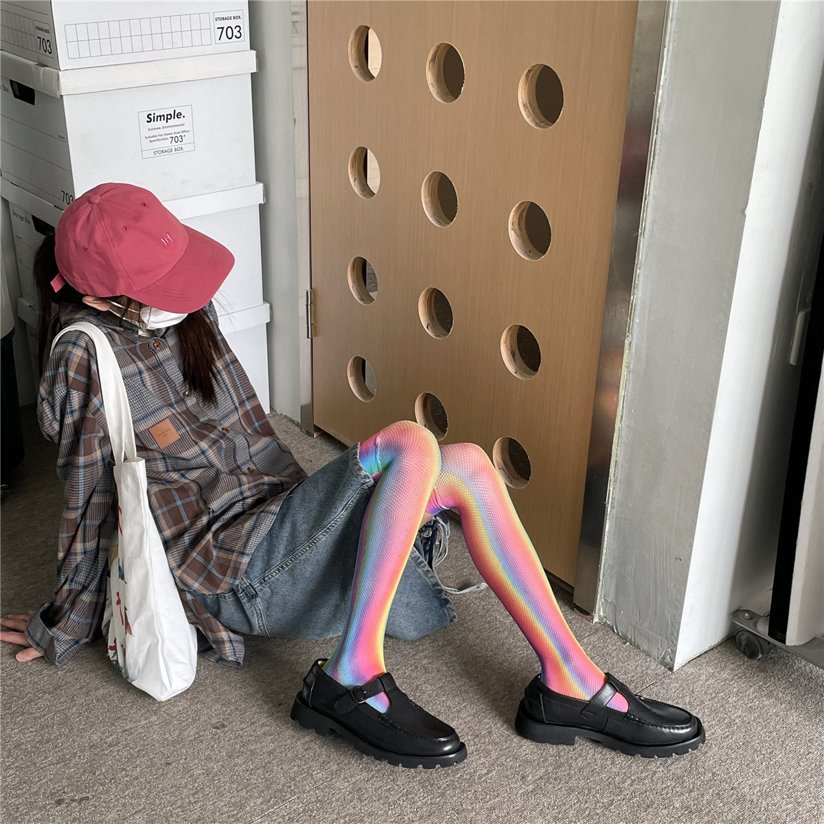 Thigh Mesh Stockings Color Women's Socks - Image 2