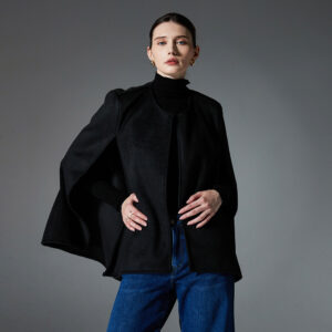 New Temperament Double-faced Woolen Goods Classic Style Solid Color Sleevelessd Tippet