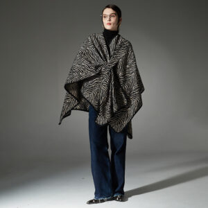 Winter New Pattern Buckle Shawl Thickened