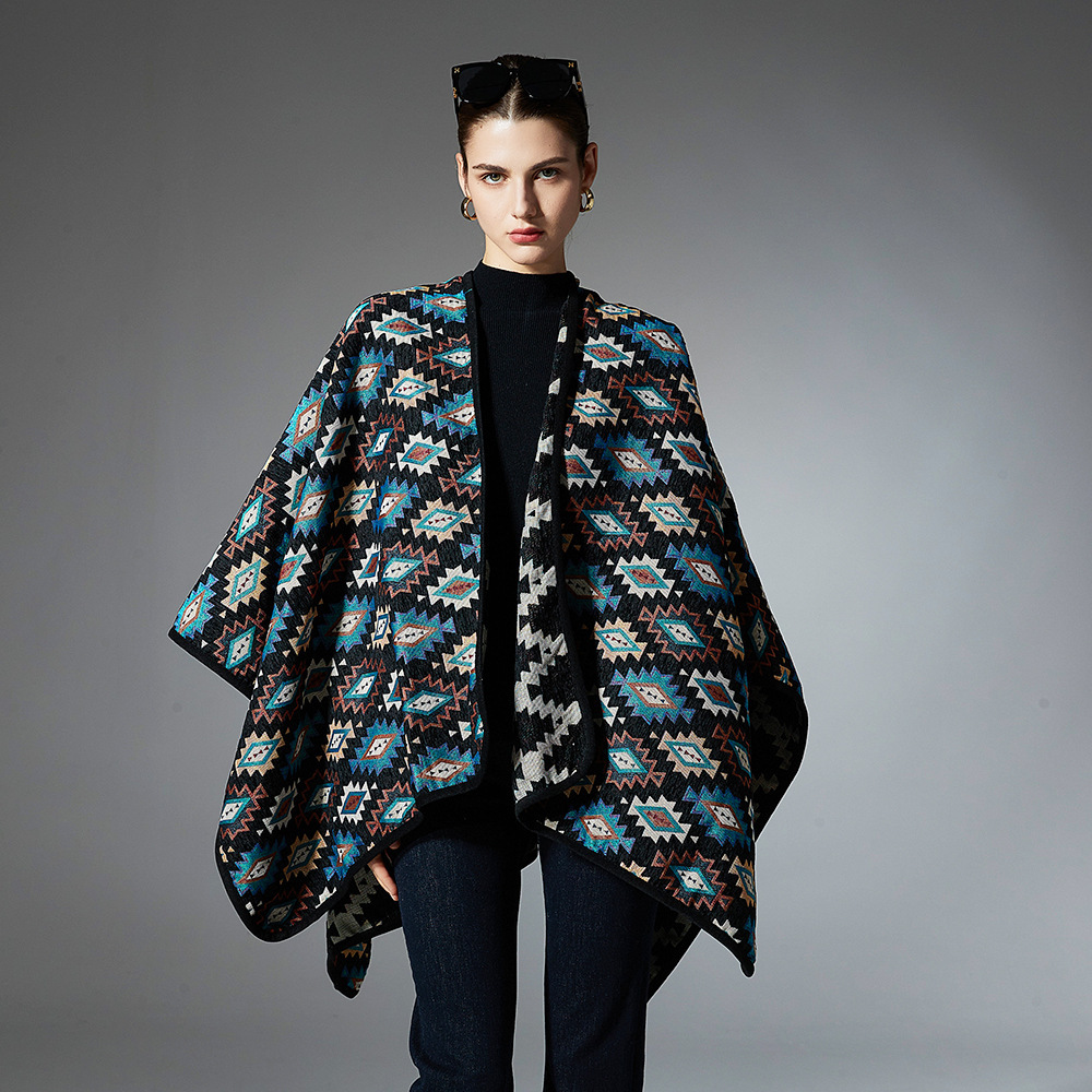 New European And American Spring, Autumn And Winter Ethnic Style Shawl