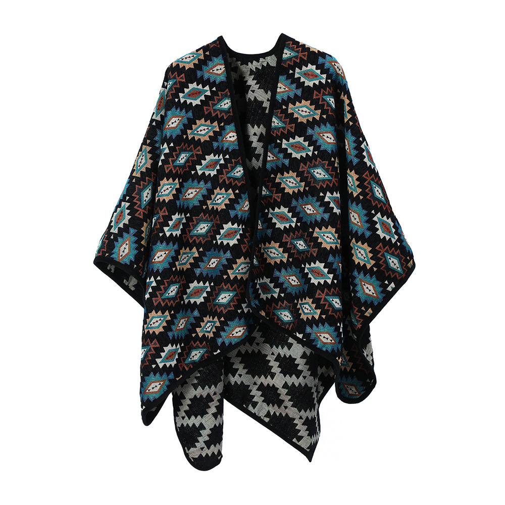 New European And American Spring, Autumn And Winter Ethnic Style Shawl - Image 4