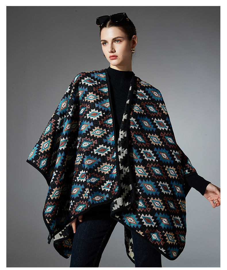 New European And American Spring, Autumn And Winter Ethnic Style Shawl - Image 5