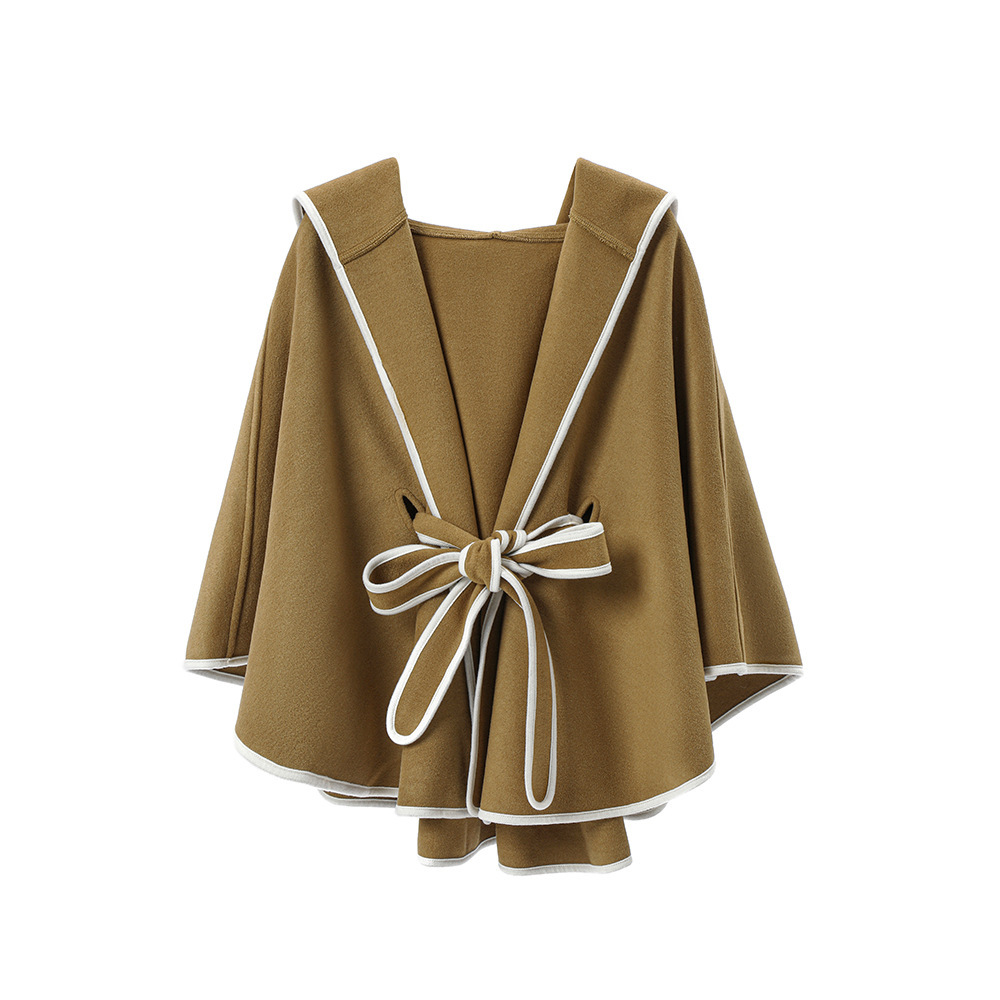 Belt Boud Edage Belt Cap Double-sided Solid Color Cape Hooded - Image 7