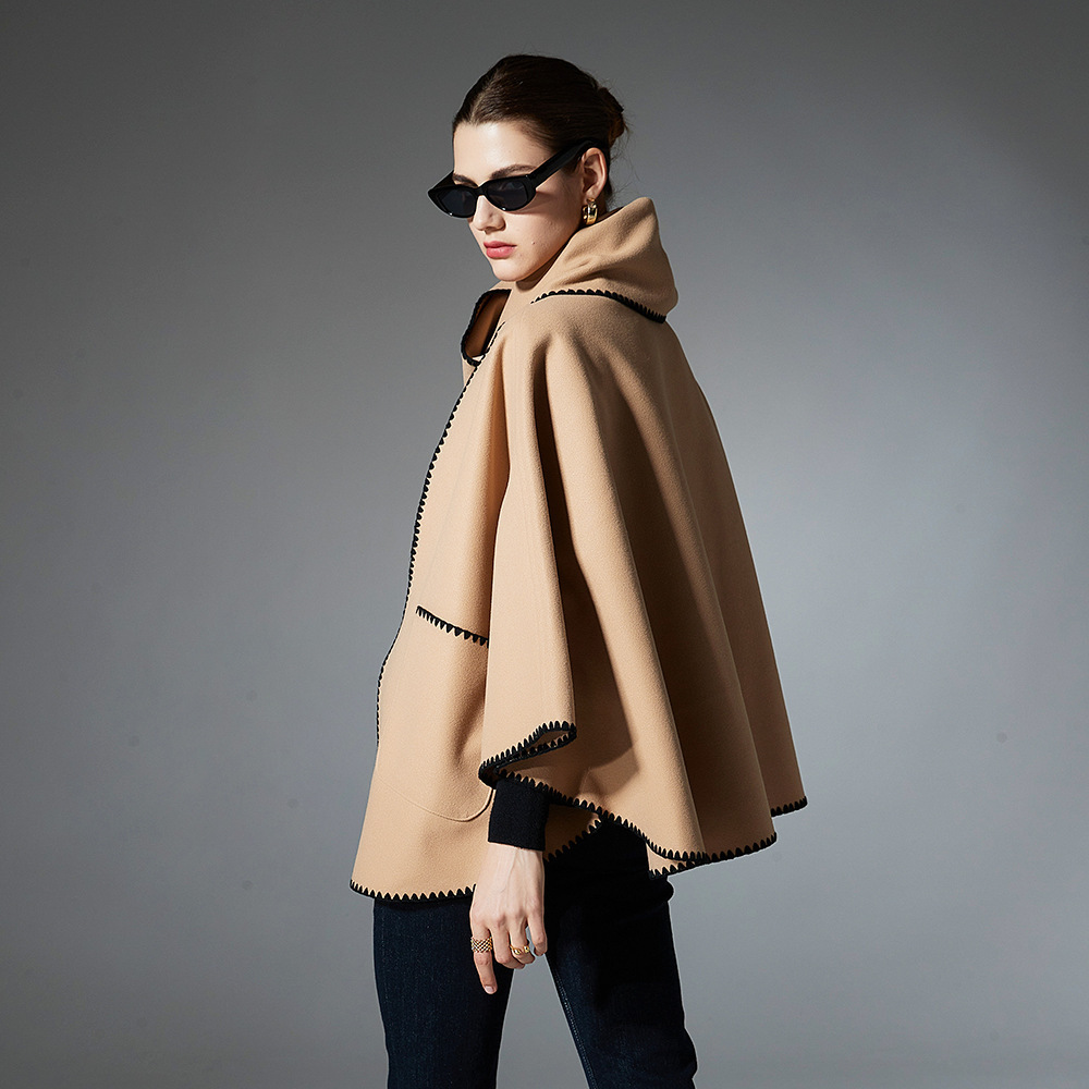 High-end Autumn And Winter Camel Pocket Shawl Scarf - Image 2