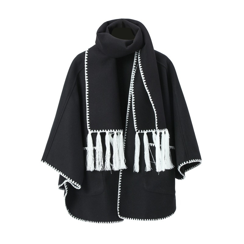 High-end Autumn And Winter Camel Pocket Shawl Scarf - Image 5