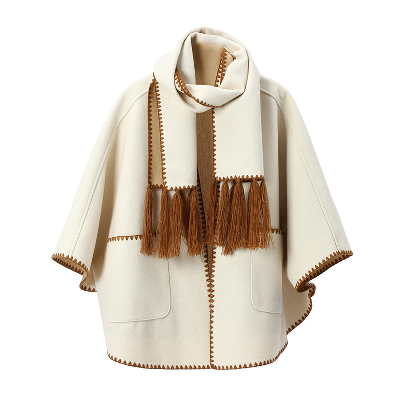 High-end Autumn And Winter Camel Pocket Shawl Scarf - Image 8