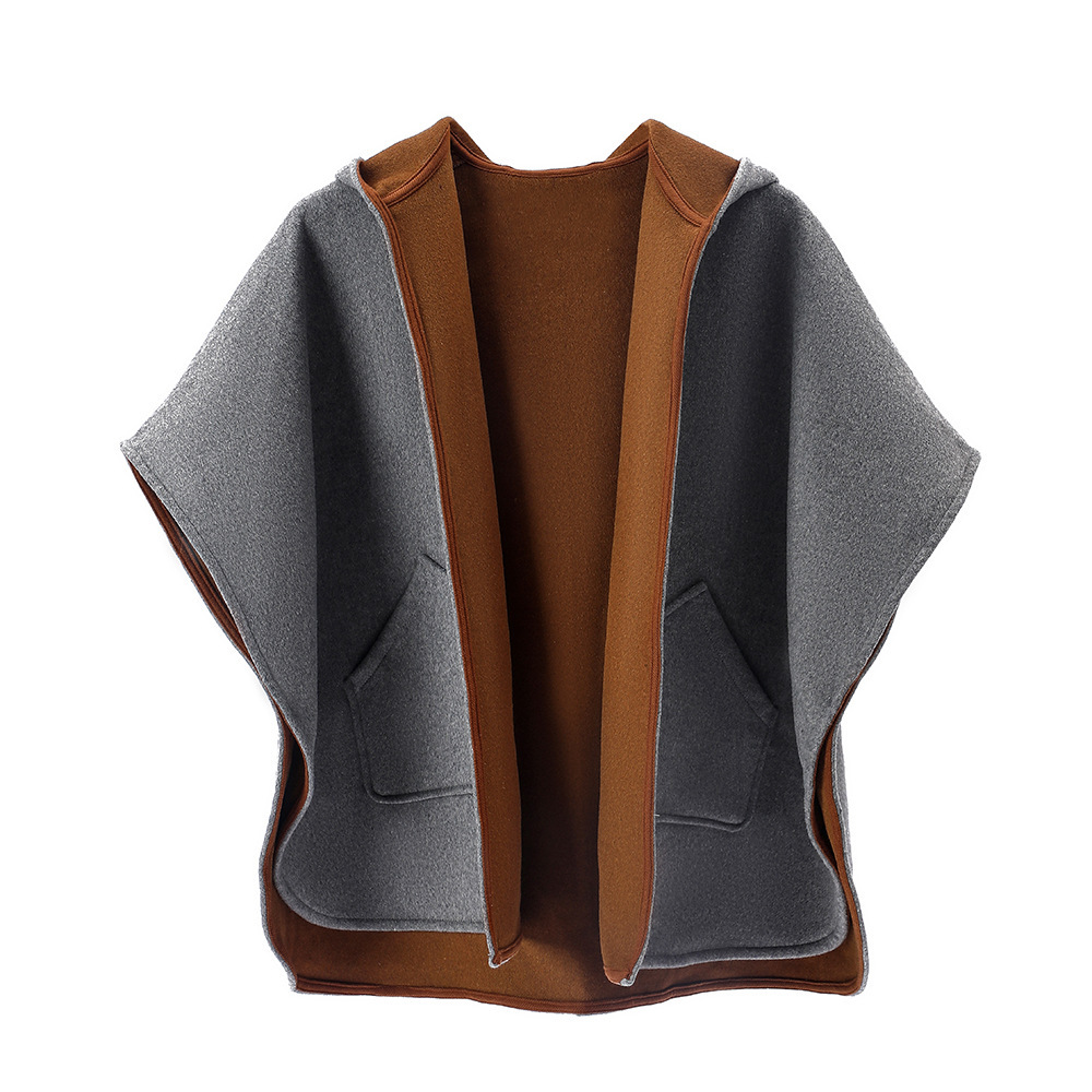 Pure Color Wool Cashmere Shawl - Image 4