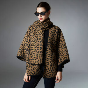 Scarf Leopard Print Dual-use Shawl