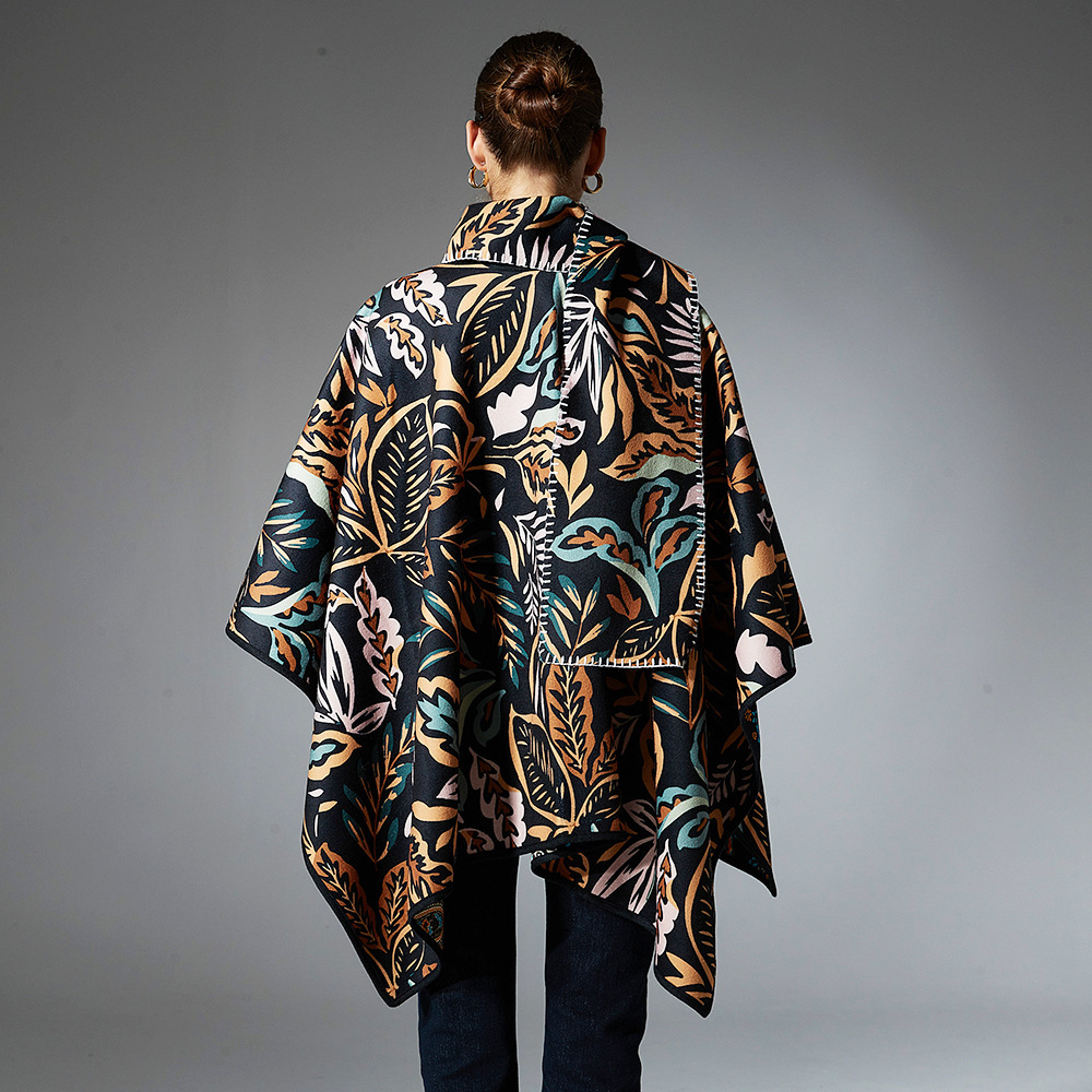 Paisley Double-sided Cross Shawl Scarf Suit - Image 4