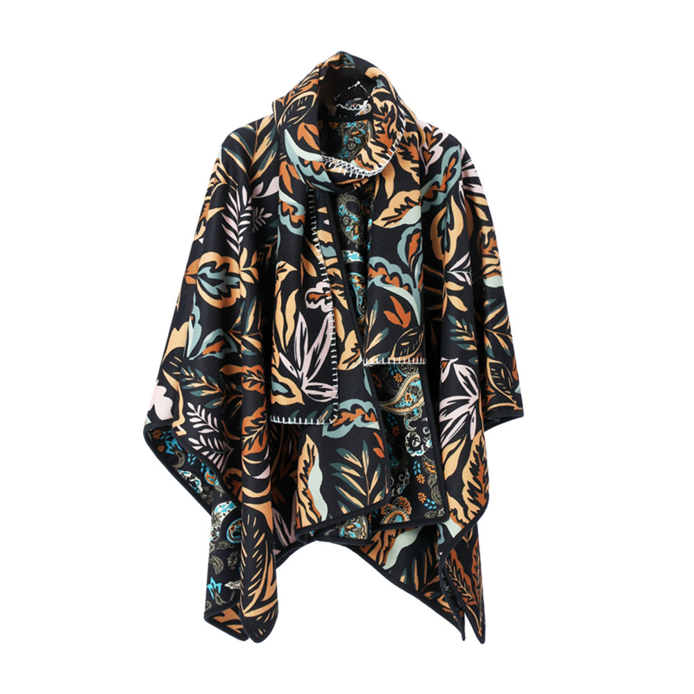 Paisley Double-sided Cross Shawl Scarf Suit - Image 6
