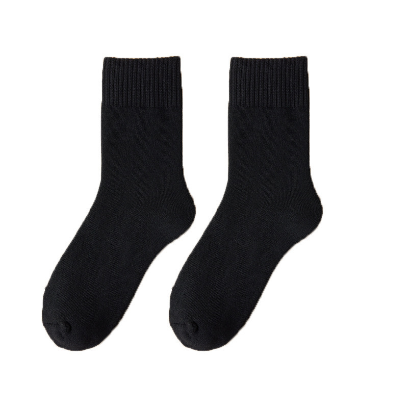 Autumn And Winter Thickening Men's Socks Terry Middle Tube Napping Winter Warm - Image 2