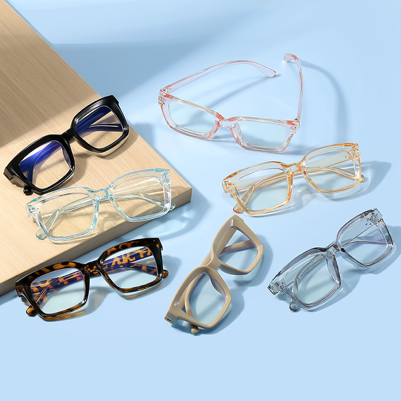 Square Anti-blue Light Plain Glasses Frame