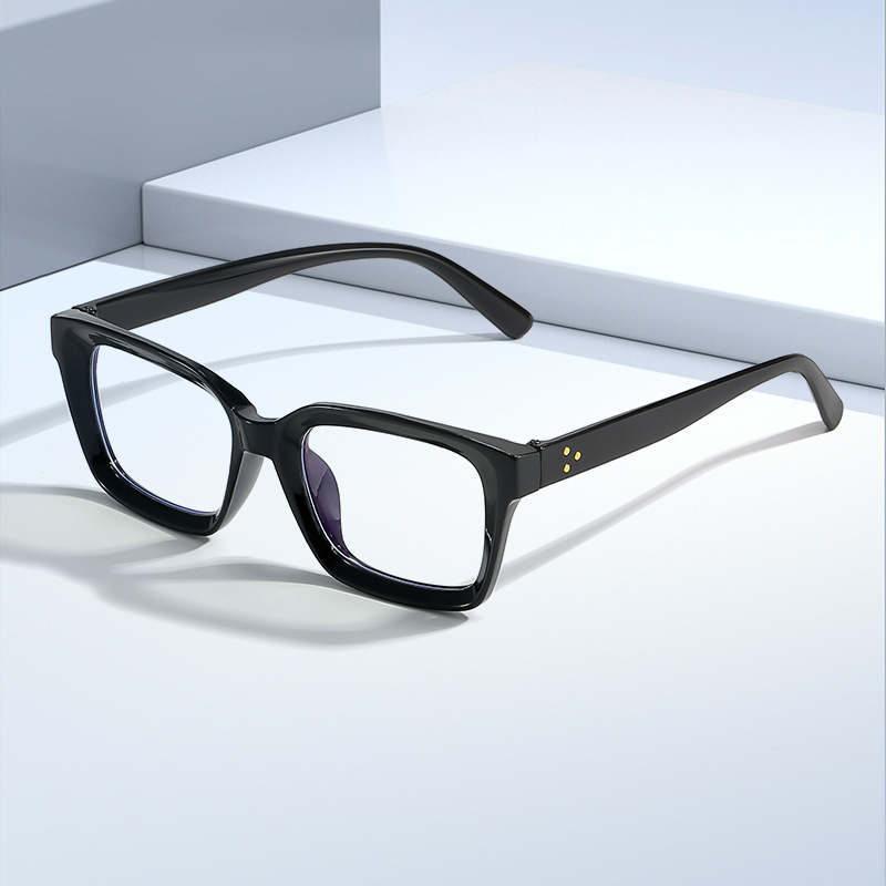 Square Anti-blue Light Plain Glasses Frame - Image 2