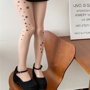 Sweet Cool Hot Girl Girl XINGX Printed Stockings Spring And Summer Thin