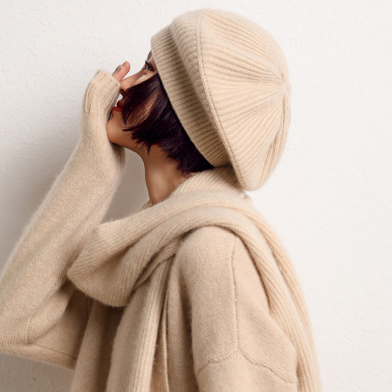 Cashmere Knitted Loose Versatile Women's Beret - Image 4